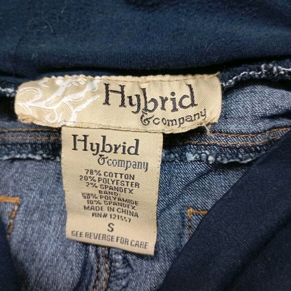 Hybrid & Company Womens Maternity Jeans SZ S (6) Super Comfy Stretch Medium Wash - Picture 3 of 11